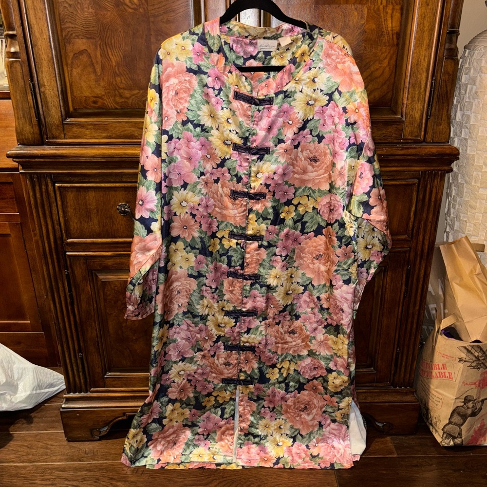 Vintage Kathryn Floral Multicolor House Robe